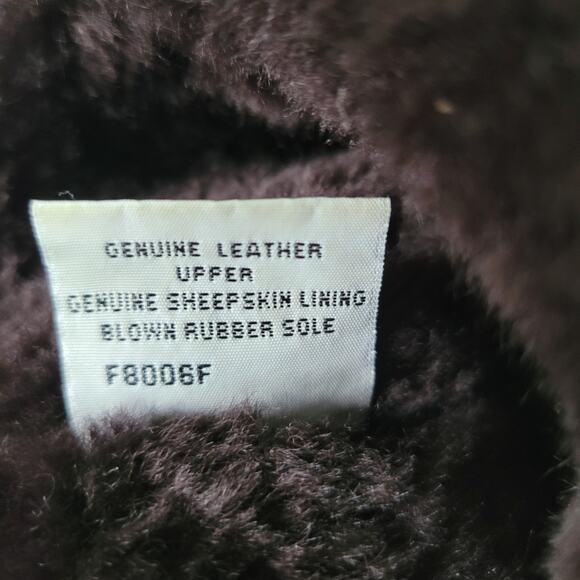 UGG Size W8 Classic Tall Chocolate Genuine Leather Sheepskin Lining Fur Boots - Picture 8 of 8